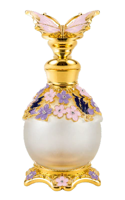 Butterfly Halo - White/Gold Dark perfume oil bottle