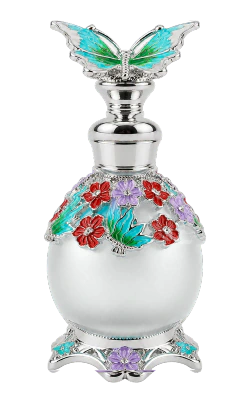 Butterfly Halo - White/Silver perfume oil bottle