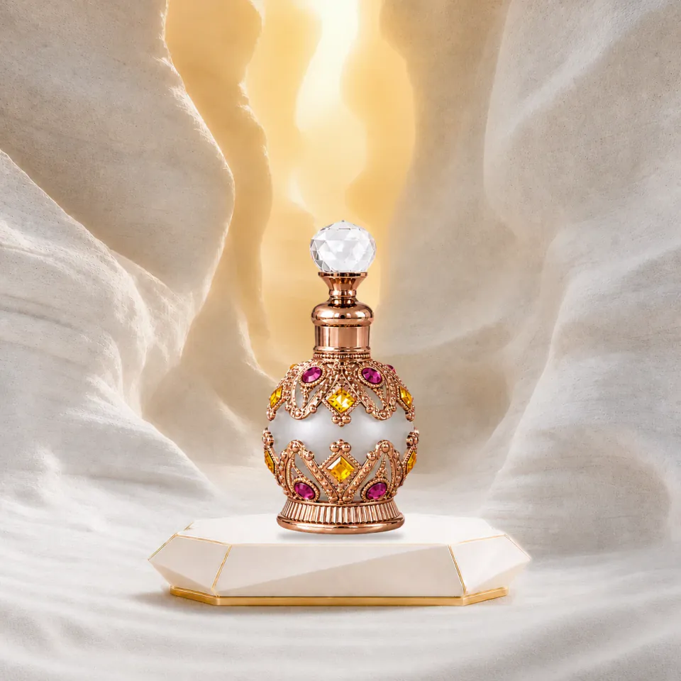 Desert Jewel - Bronze perfume oil bottle