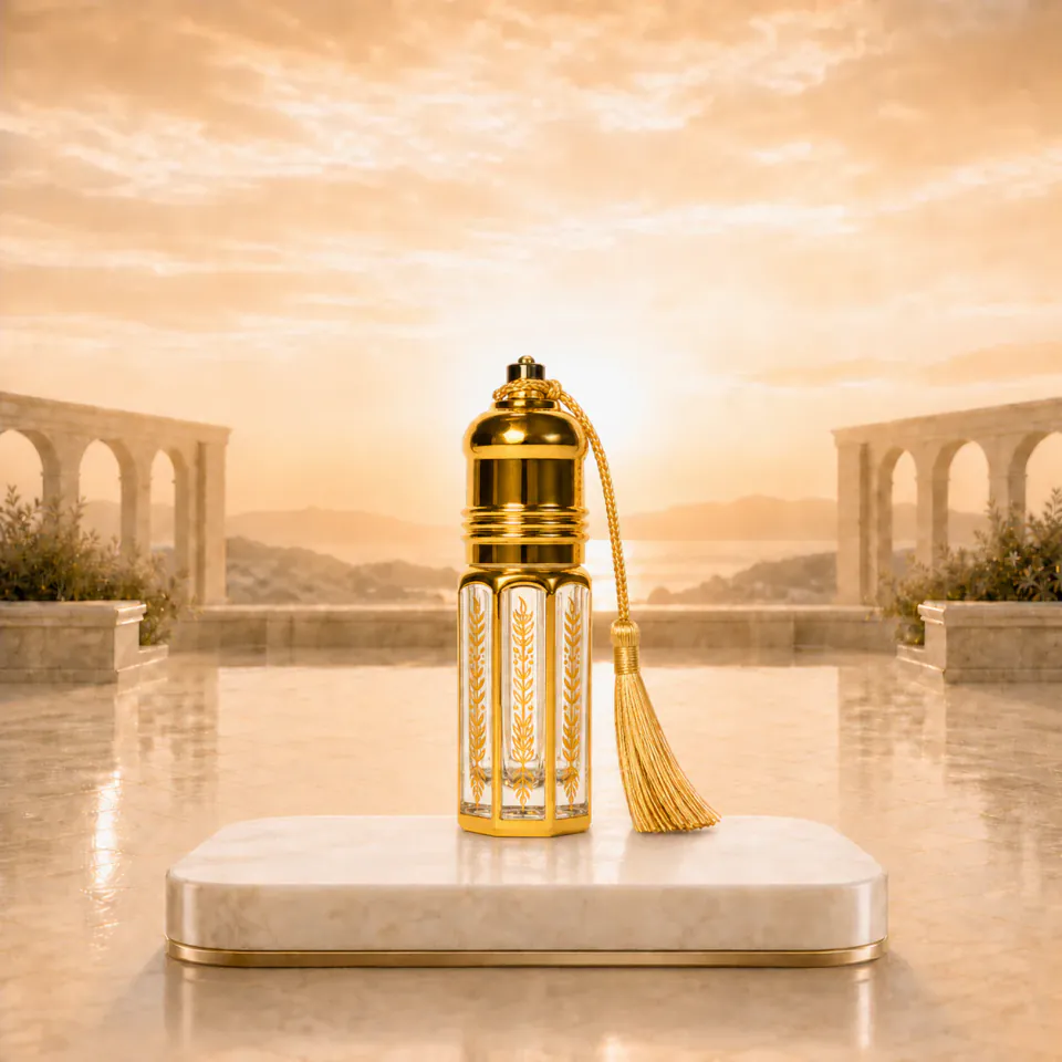 Gilded Whisper - Tassel perfume oil bottle