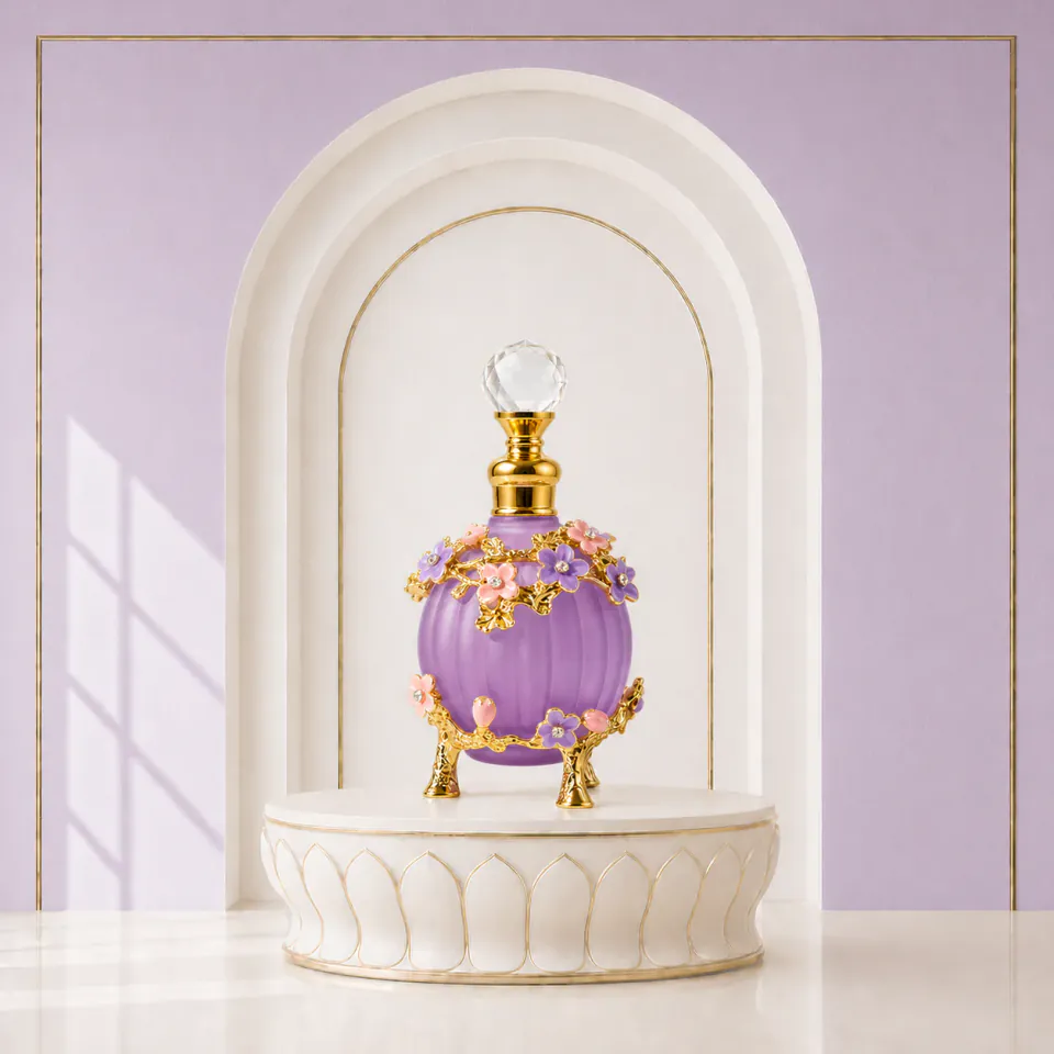 Royal Bloom - Purple perfume oil bottle